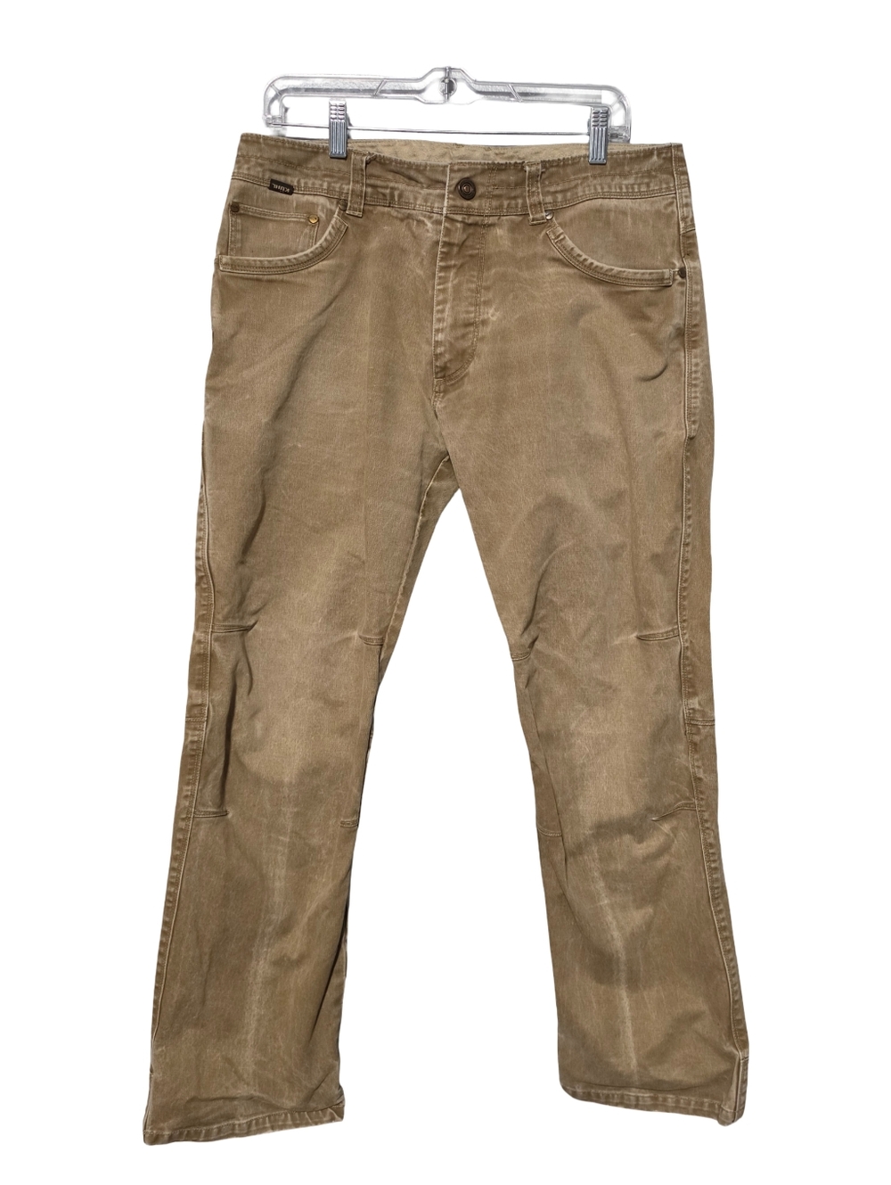 KÜHL Rydr Pants Mens 34x28 Tan Brown Canvas Workwear Gorpcore - Picture 2 of 11